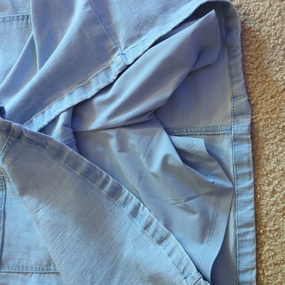 S.C & Co. Light Wash Denim Jean Skort Skirt with Stretchy Shorts Under Size XXL - Picture 5 of 6